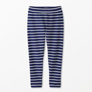 Hanna Andersson French Terry Navy and White Striped Leggings US 5 / 110 cm NWOT